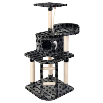 i.Pet Cat Tree 120cm Trees Scratching Post Scratcher Tower Condo House Furniture Wood 120cm i.Pet